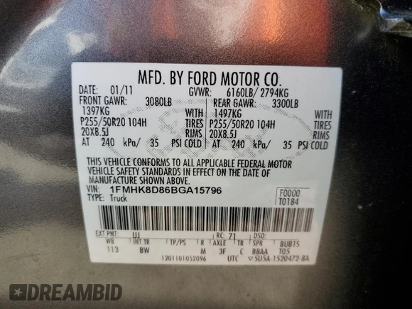 2011 Ford Explorer XLT z VIN 1FMHK8D86BGA15796, wystawiony jako Copart lot #55348385 z przebiegiem 129 505 mil mil oraz Szkoda całkowita • Salvage title. Historia ofert i sprzedaży dostępna na DreamBid. Obrazek 13.