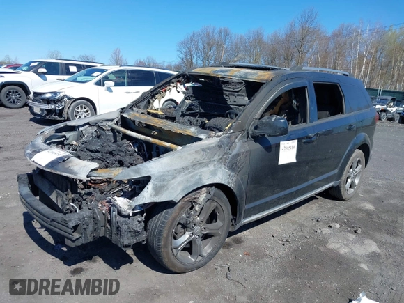 2015 Dodge Journey Crossroad with VIN 3C4PDDGG5FT597039, listed as a IAAI auction lot 42065156 with Not Provided miles. Bid and sale history available at carsss.com. Image 2.