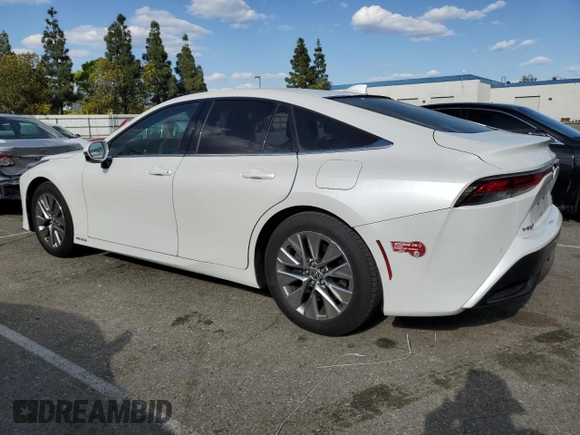 2023 Toyota Mirai XLE with VIN JTDAAAAA4PA009853, listed as a Copart auction lot 51687695 with 27,638 mi miles and Salvage Title. Bid and sale history available at DreamBid. Image 2.