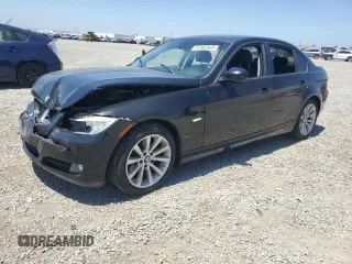 2011 BMW 3 Series 328i with VIN WBAPH5C59BA444032, listed as a Copart auction lot 61402665 with 129,835 mi miles and Salvage title. Bid and sale history available at DreamBid. Image 1.