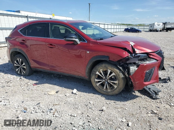 2019 Lexus NX 300 with VIN JTJBARBZ9K2181108, listed as a Copart auction lot 54579195 with 98,300 mi miles and Salvage title. Bid and sale history available at DreamBid. Image 4.