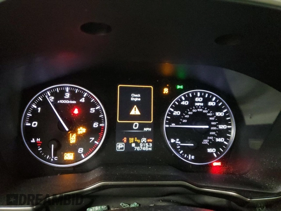 2020 Subaru Outback Onyx XT with VIN 4S4BTGKD3L3117434, listed as a Copart auction lot 60893065 with 76,746 mi miles and Salvage title. Bid and sale history available at DreamBid. Image 9.