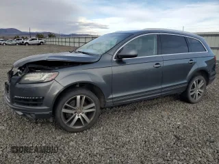 2014 Audi Q7 Premium Plus with VIN WA1LMAFE7ED015728, listed as a Copart auction lot 43236795 with 162,511 mi miles and Salvage title. Bid and sale history available at DreamBid. Image 1.
