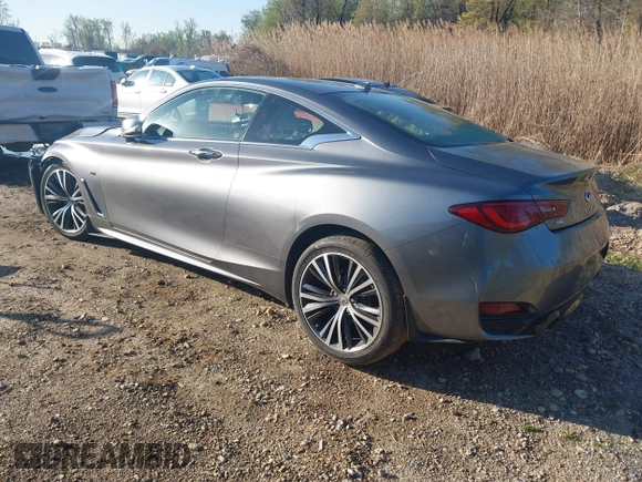 2017 Infiniti Q60 Sport with VIN JN1EV7EL1HM550902, listed as a IAAI auction lot 41989201 with 93,539 mi miles. Bid and sale history available at carsss.com. Image 3.