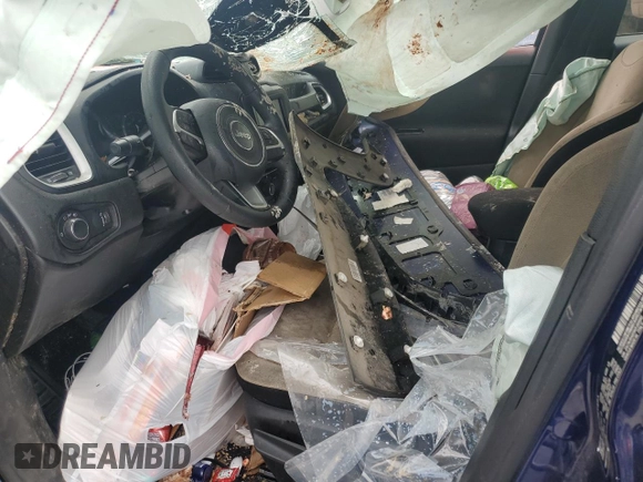 2019 Jeep Renegade Sport with VIN ZACNJBAB5KPJ80682, listed as a Copart auction lot 56497045 with Not provided miles and Salvage title. Bid and sale history available at DreamBid. Image 7.