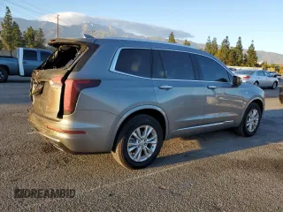 2024 Cadillac XT6 FWD Luxury with VIN 1GYKPAR40RZ744121, listed as a Copart auction lot 86413604 with 7,527 mi miles and Salvage Title. Bid and sale history available at carsss.com. Image 3.