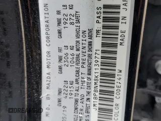 2019 Mazda Mazda3 Hatchback w/Premium Pkg with VIN JM1BPBNM8K1139771, listed as a Copart auction lot 78928404 with 120,589 mi miles and Salvage Title. Bid and sale history available at carsss.com. Image 12.