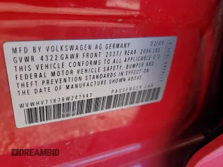 2008 Volkswagen GTI z VIN WVWHV71K78W241947, wystawiony jako Copart lot #67875214 z przebiegiem 124 279 mil mil oraz Szkoda całkowita • Salvage title. Historia ofert i sprzedaży dostępna na DreamBid. Obrazek 14.