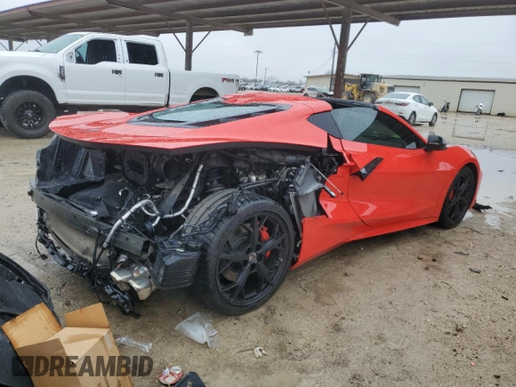 2020 Chevrolet Corvette 3LT with VIN 1G1Y82D42L5118541, listed as a Copart auction lot 37248414 with 7,272 mi miles. Bid and sale history available at carsss.com. Image 3.