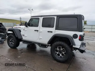 2020 Jeep Wrangler Unlimited Rubicon z VIN 1C4HJXFN1LW335751, wystawiony jako Copart lot #54242215 z przebiegiem 74 961 mil mil oraz Szkoda całkowita • Salvage title. Historia ofert i sprzedaży dostępna na DreamBid. Obrazek 2.
