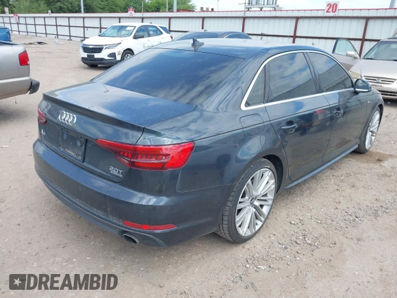 2017 Audi A4 Premium Plus with VIN WAUENAF44HN038026, listed as a IAAI auction lot 42007040 with 152,915 mi miles and . Bid and sale history available at DreamBid. Image 4.