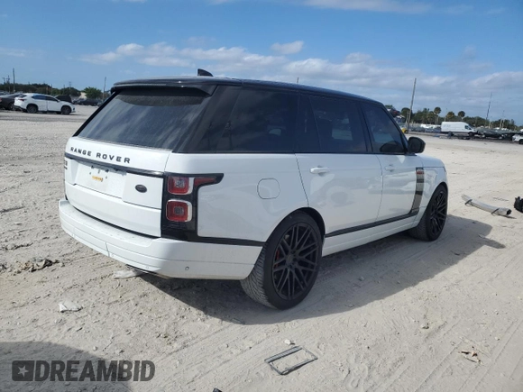 2019 Land Rover Range Rover с VIN SALGS5RE1KA520816, выставлен на аукционе Copart как лот 84727244 с пробегом 35 247 миль миль и Списание • Salvage title. История ставок и продаж доступна на DreamBid. Изображение 3.