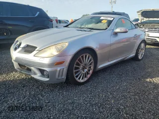 2005 Mercedes-Benz SLK-Class 5.5L AMG with VIN WDBWK73FX5F054969, listed as a Copart auction lot 74960714 with 0 mi miles and Non Repairable. Bid and sale history available at carsss.com. Image 1.