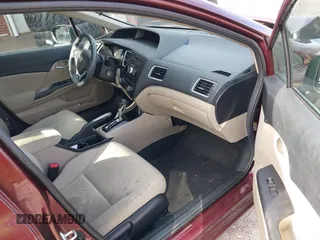 2015 Honda Civic Sedan LX with VIN 19XFB2F52FE059814, listed as a IAAI auction lot 40413705 with 91,506 mi miles. Bid and sale history available at carsss.com. Image 5.