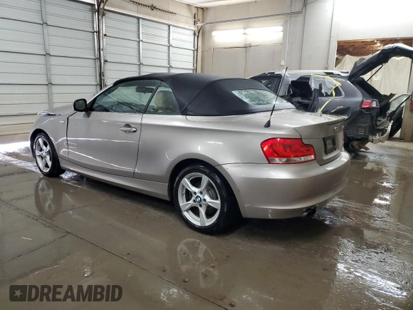 2013 BMW 1 Series 128i with VIN WBAUL7C51DVU09218, listed as a Copart auction lot 53357235 with 119,644 mi miles and Salvage Title. Bid and sale history available at carsss.com. Image 2.