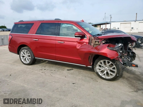 2018 Ford Expedition Max Limited with VIN 1FMJK1KT2JEA07608, listed as a Copart auction lot 55061235 with 93,230 mi miles and Salvage title. Bid and sale history available at DreamBid. Image 4.