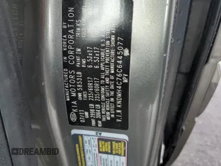 2012 Kia Sedona EX with VIN KNDMH4C76C6445077, listed as a Copart auction lot 49629305 with 184,377 mi miles and Salvage Title. Bid and sale history available at carsss.com. Image 14.