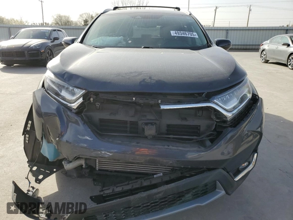 2018 Honda CR-V Touring with VIN 7FARW2H90JE043944, listed as a Copart auction lot 49346705 with 56,259 mi miles and Salvage Title. Bid and sale history available at carsss.com. Image 5.