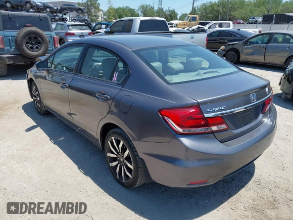 2015 Honda Civic EX-L with VIN 2HGFB2F9XFH518001, listed as a IAAI auction lot 42065254 with 110,202 mi miles and . Bid and sale history available at DreamBid. Image 3.