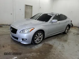 2012 Infiniti M37 with VIN JN1BY1AP8CM333985, listed as a Copart auction lot 81741654 with 142,745 mi miles and Salvage Title. Bid and sale history available at carsss.com. Image 1.