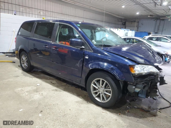 2014 Dodge Grand Caravan SE with VIN 2C4RDGBG8ER194000, listed as a Copart auction lot 45776485 with 108,940 mi miles and Salvage Title. Bid and sale history available at carsss.com. Image 4.