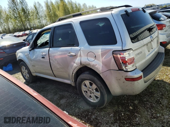 2008 Mercury Mariner z VIN 4M2CU81Z58KJ47051, wystawiony jako Copart lot #52448205 z przebiegiem 189 870 mil mil oraz Szkoda całkowita • Salvage title. Historia ofert i sprzedaży dostępna na DreamBid. Obrazek 2.