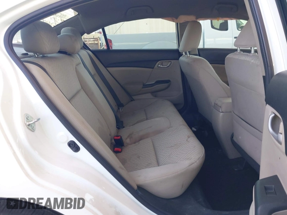 2015 Honda Civic Sedan LX with VIN 19XFB2E56FE060580, listed as a IAAI auction lot 41988820 with 65,924 mi miles. Bid and sale history available at carsss.com. Image 8.