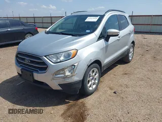 2019 Ford EcoSport SE with VIN MAJ3S2GE0KC307194, listed as a IAAI auction lot 42113858 with 47,479 mi miles and . Bid and sale history available at DreamBid. Image 2.