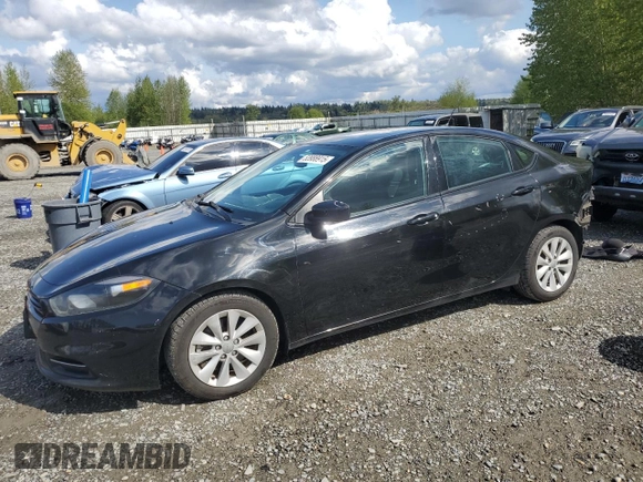 2014 Dodge Dart SXT with VIN 1C3CDFBB8ED743643, listed as a Copart auction lot 53988915 with 168,461 mi miles and Salvage Title. Bid and sale history available at carsss.com. Image 1.
