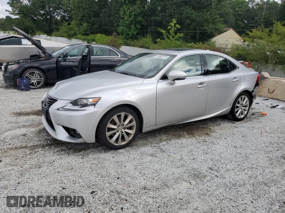 2015 Lexus IS 250 with VIN JTHCF1D25F5019361, listed as a Copart auction lot 61083175 with 99,624 mi miles and Salvage title. Bid and sale history available at DreamBid. Image 1.