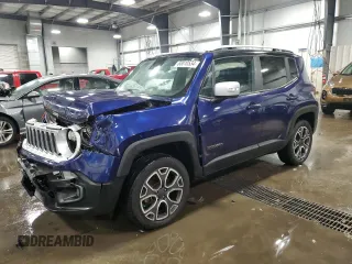 2018 Jeep Renegade Limited z VIN ZACCJBDB3JPH68889, wystawiony jako Copart lot #83010534 z przebiegiem 44 290 mil mil oraz Szkoda całkowita • Salvage title. Historia ofert i sprzedaży dostępna na DreamBid. Obrazek 1.