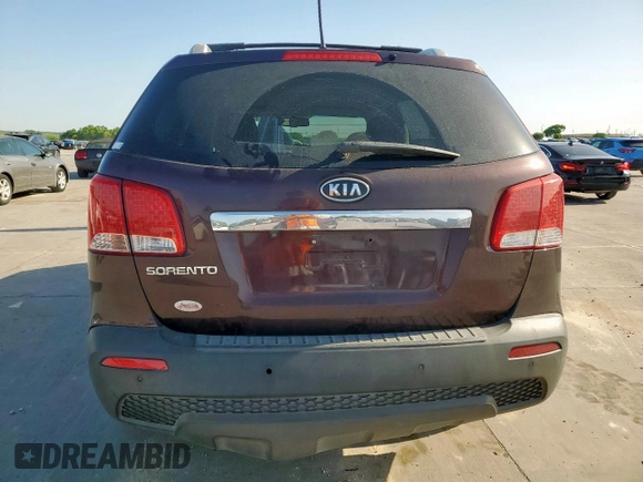 2013 Kia Sorento LX with VIN 5XYKT3A62DG343462, listed as a Copart auction lot 52507065 with 128,368 mi miles and Clean title. Bid and sale history available at DreamBid. Image 6.