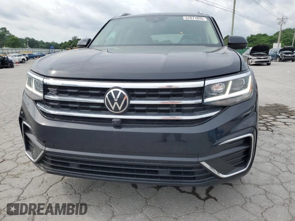 2022 Volkswagen Atlas SEL Premium R-Line with VIN 1V2FR2CA7NC518322, listed as a Copart auction lot 57671035 with 61,653 mi miles and Clean title. Bid and sale history available at DreamBid. Image 5.