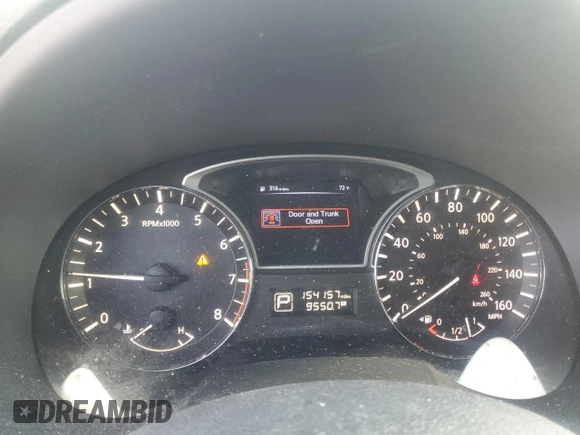2014 Nissan Altima 2.5 SV with VIN 1N4AL3AP0EC266297, listed as a Copart auction lot 52868335 with 154,157 mi miles and Salvage Title. Bid and sale history available at carsss.com. Image 9.