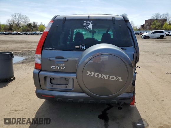 2005 Honda CR-V EX SE with VIN SHSRD78945U303551, listed as a Copart auction lot 54303975 with Not Provided miles and Salvage Title. Bid and sale history available at DreamBid. Image 6.