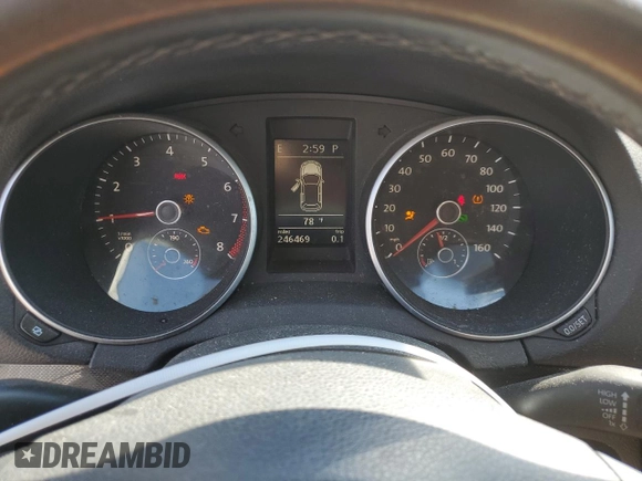 2012 Volkswagen Jetta SE with VIN 3VWPP7AJ0CM617553, listed as a Copart auction lot 53540145 with 246,469 mi miles and Salvage title. Bid and sale history available at DreamBid. Image 9.