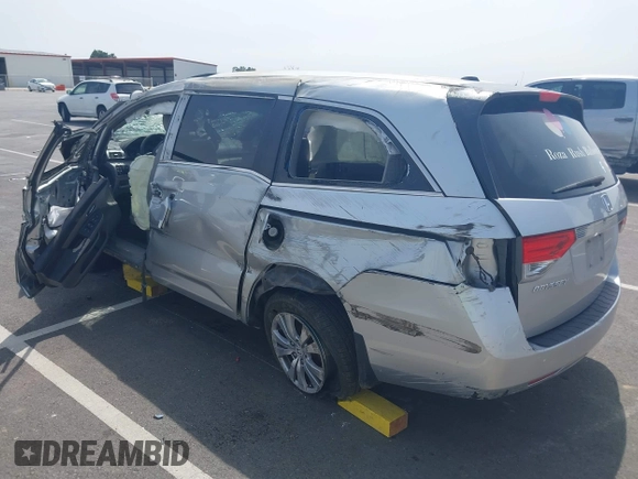 2014 Honda Odyssey EX-L with VIN 5FNRL5H68EB114079, listed as a IAAI auction lot 42117639 with Not Provided miles and . Bid and sale history available at carsss.com. Image 3.