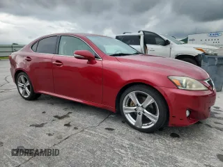 2012 Lexus IS 250 with VIN JTHBF5C2XC5173497, listed as a Copart auction lot 60824515 with 180,813 mi miles and Salvage title. Bid and sale history available at DreamBid. Image 4.