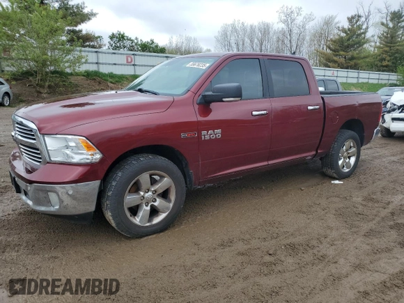2017 Ram 1500 Big Horn with VIN 1C6RR7LM2HS878833, listed as a Copart auction lot 55676235 with 169,990 mi miles and Clean title. Bid and sale history available at DreamBid. Image 1.