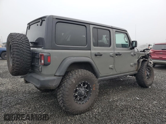 2022 Jeep Wrangler Unlimited Willys with VIN 1C4HJXDM1NW241284, listed as a Copart auction lot 83336744 with Not Provided miles and Salvage Title. Bid and sale history available at DreamBid. Image 3.