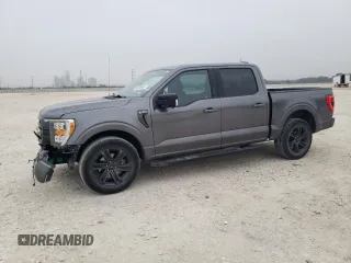2021 Ford F-150 XL with VIN 1FTEW1C56MFA68727, listed as a Copart auction lot 44638465 with 40,961 mi miles and Salvage Title. Bid and sale history available at carsss.com. Image 1.