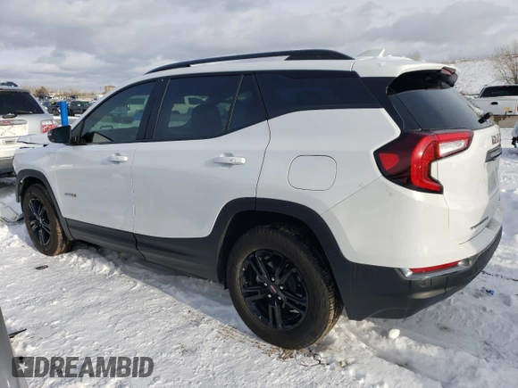 2024 GMC Terrain AT4 with VIN 3GKALYEG7RL289477, listed as a Copart auction lot 87857225 with 7,718 mi miles and Salvage Title. Bid and sale history available at DreamBid. Image 2.