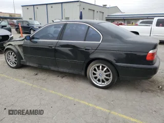 2003 BMW 5 Series 525i with VIN WBADT334X3GF43957, listed as a Copart auction lot 47324795 with 167,248 mi miles and Salvage Title. Bid and sale history available at carsss.com. Image 2.