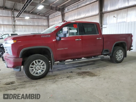 2022 Chevrolet Silverado 3500HD High Country with VIN 1GC4YVEY1NF196167, listed as a Copart auction lot 63195784 with 0 mi miles and Salvage Title. Bid and sale history available at carsss.com. Image 1.