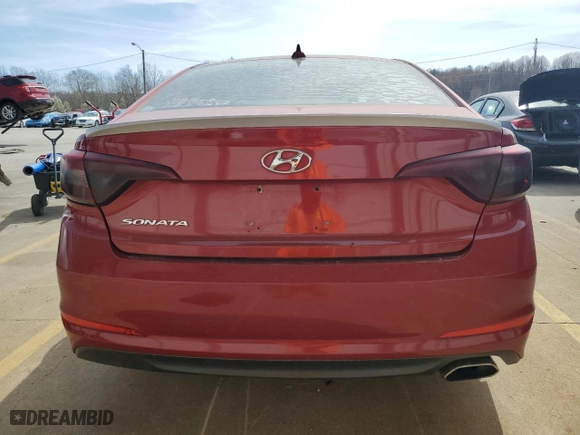 2015 Hyundai Sonata 2.4L SE with VIN 5NPE24AF1FH031554, listed as a Copart auction lot 50069415 with 129,626 mi miles and Clean Title. Bid and sale history available at carsss.com. Image 6.