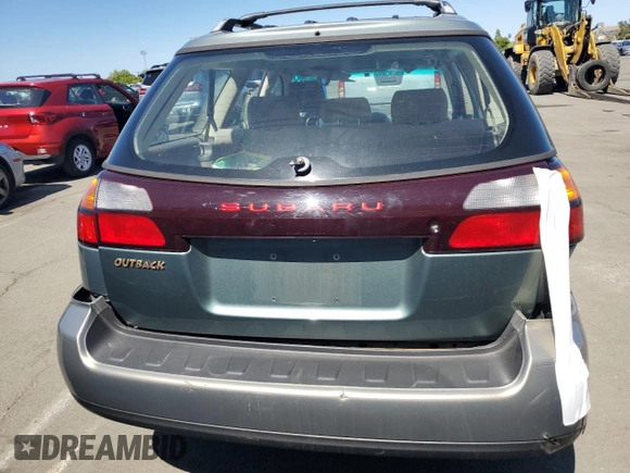 2002 Subaru Legacy Outback with VIN 4S3BH665427633764, listed as a Copart auction lot 57443145 with 210,616 mi miles and Salvage title. Bid and sale history available at DreamBid. Image 6.