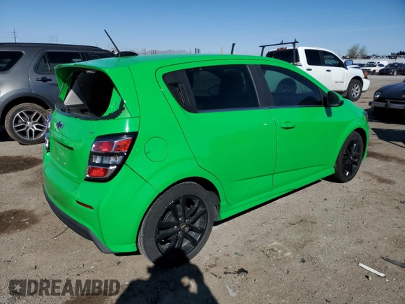 2017 Chevrolet Sonic LT with VIN 1G1JD6SB7H4147939, listed as a Copart auction lot 49696595 with 54,585 mi miles and Salvage Title. Bid and sale history available at carsss.com. Image 3.