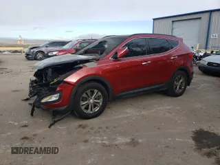 2014 Hyundai Santa Fe with VIN 5XYZU3LB3EG161597, listed as a Copart auction lot 46368315 with Not provided miles and Salvage title. Bid and sale history available at DreamBid. Image 1.