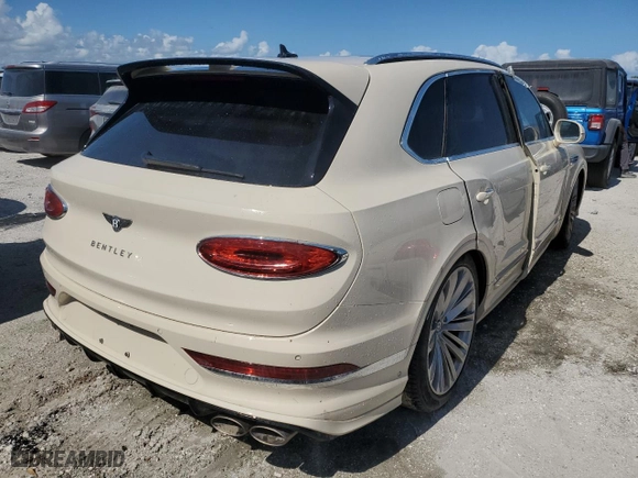 2021 Bentley Bentayga Speed with VIN SJAAR2ZV1MC038279, listed as a Copart auction lot 75237294 with 0 mi miles and Non Repairable. Bid and sale history available at carsss.com. Image 3.