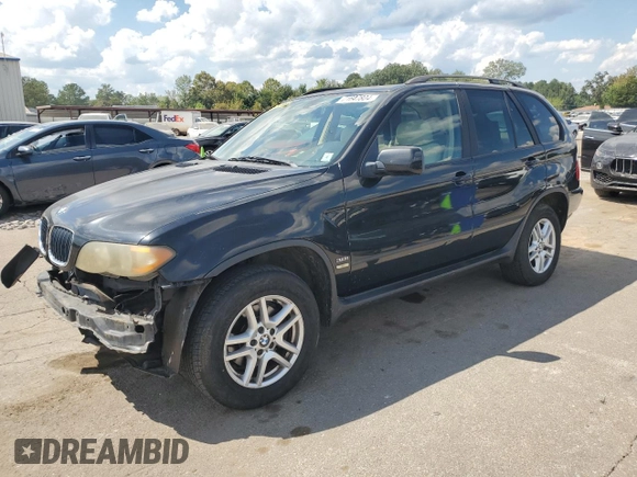 2004 BMW X5 3.0i with VIN 5UXFA13544LU20710, listed as a Copart auction lot 71647804 with 154,019 mi miles and Salvage Title. Bid and sale history available at carsss.com. Image 1.